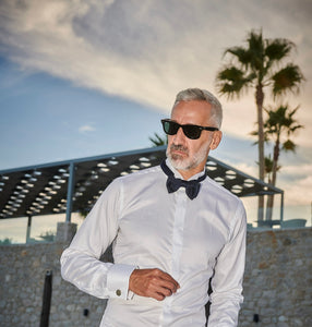 Men’s Shirt Tuxedos for Son-in-Low in White with Cuffs