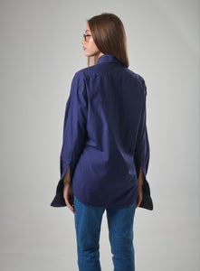 Signature Button-Up with Cuffs Blue (Unisex)
