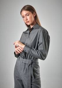 Classic Button-Up with Pointed Collar (Unisex)